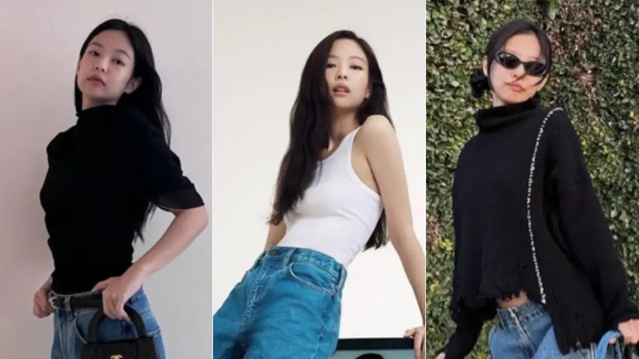OOTD Stylish Jennie Blackpink Kenakan Celana Denim