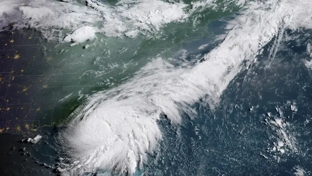 Badai Debby. (NOAA/AP)
