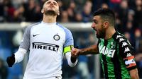 Ekspresi kekecewaan Mauro Icardi (AFP)