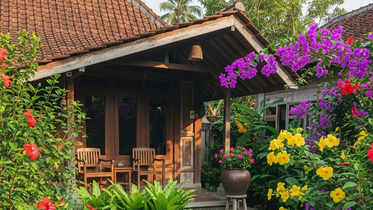 9 Model Kebun Rumah dengan Pijakan Batu ala Halaman Tempo Dulu, Ciptakan Pesona Klasik