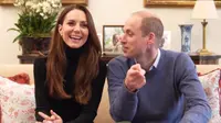 Kate Middleton dan Pangeran  William. (Tangkapan layar YouTube/ The Duke and Duchess of Cambridge)