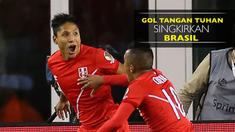 Brasil pulang lebih cepat akibat gol kontroversial Raul Ruidiaz, striker Peru pada menit ke-75.