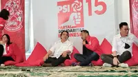 Pakar komunikasi dan pegiat media sosial Ade Armando resmi bergabung ke Partai Solidaritas Indonesia (PSI) pada Selasa (11/4/2023). (Foto: Winda Nelfira/Liputan6.com).