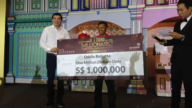 Selamat, Turis Indonesia Menang Rp 10 M dari Bandara Changi