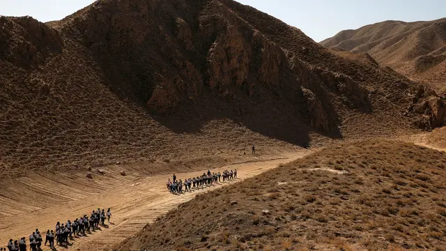 Penampakan simulasi pelatihan hidup di Mars