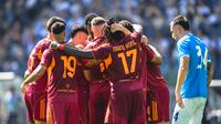 Lorenzo Pellegrini mencetak gol pada duel Lazio vs AS Roma pada pekan ke-4 Serie A 2025/2026 - Official X AS Roma/@ASRomaEN