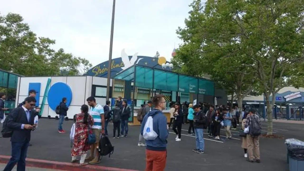 Persiapan Google I/O 2017 di Shoreline Amphitheatre. Liputan6.com/Jeko Iqbal Reza