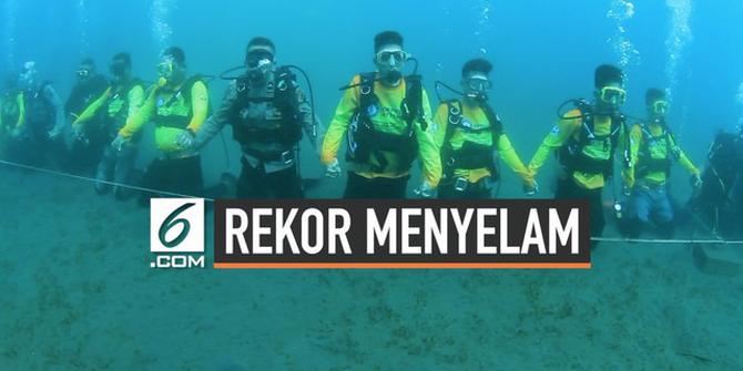 VIDEO: 578 Penyelam Pecahkan Rekor Rangkaian Terpanjang