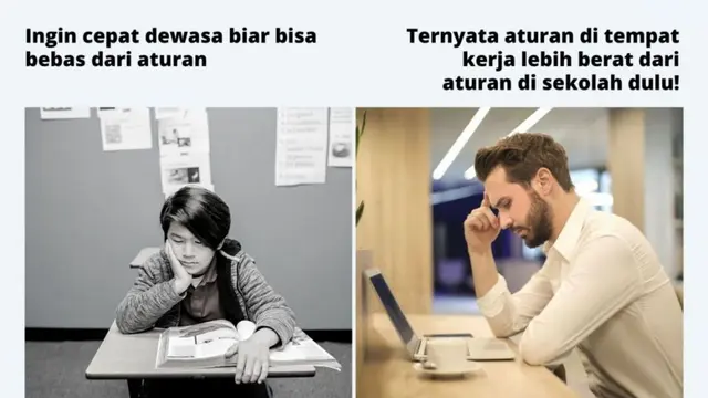 Beda Ekspektasi, Ini 6 Meme Susahnya Bila Sudah Dewasa Ini Bikin Pilu