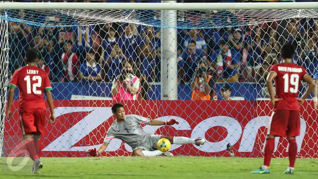 20161217-Aksi Heroik Pemain Timnas Indonesia Tak Mampu Redam Thailand-Bangkok