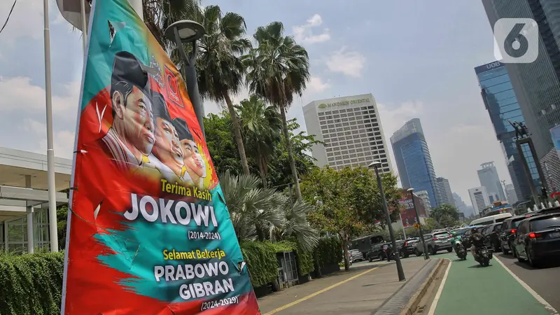 Jelang Pelantikan Prabowo-Gibran, Muncul Spanduk dan Baliho Terima Kasih Jokowi