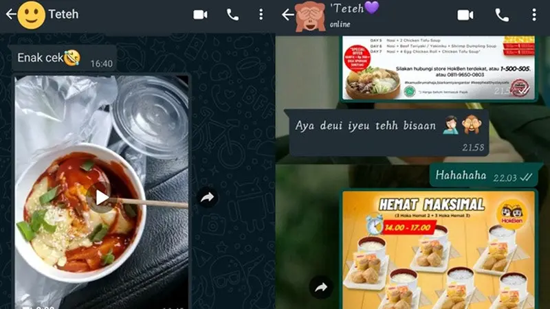 6 Chat Kakak dan Adik saat Bahas Makanan Ini Bikin Gemas