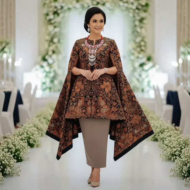 Model Atasan Batik Wanita Elegan Tunik