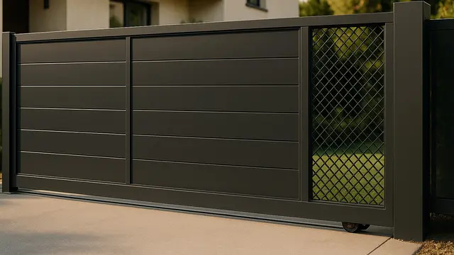 Model Pintu Pagar Dorong Baja Ringan Minimalis