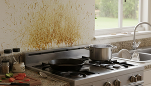 Ilustrasi dapur kotor (created by AI)