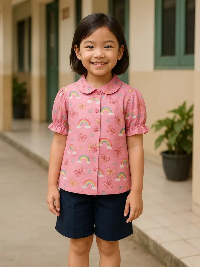 Model Baju Batik untuk Sekolah Anak TK hingga SD
