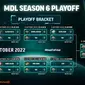 Link Live Streaming MDL ID Season 6 Playoff Bracket di Vidio : 10 Tim Siap Bermain 7 sampai 9 Oktober