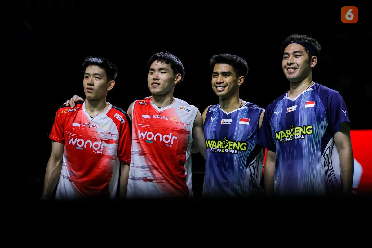 Foto: Raymond/Joaquin Wakili Ganda Putra Indonesia di Final Indonesia Open setelah Tumbangkan Sabar/Reza