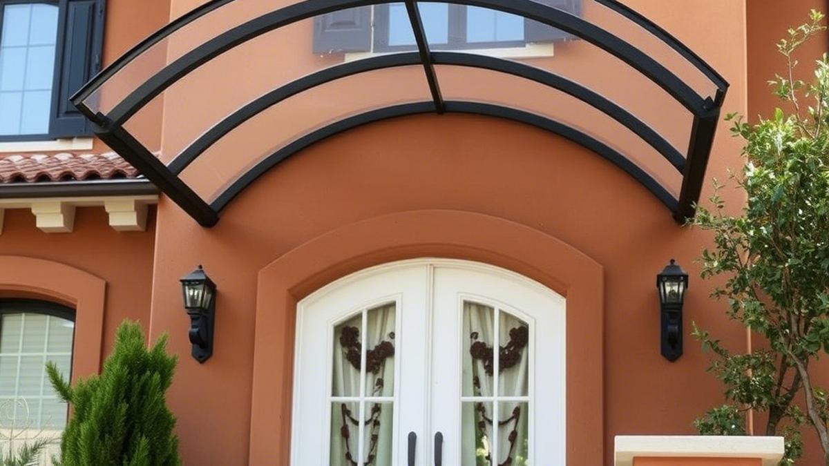 5 Model Kanopi Baja Ringan Depan Rumah dengan Atap Transparan yang Modern