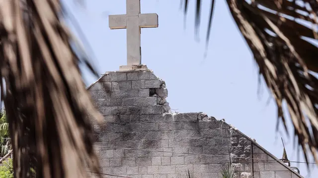 Potret Kerusakan Gereja Katolik Terakhir di Gaza Pasca-Serangan Israel