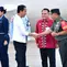Presiden Jokowi di Sultra, disambut Pj Gubernur Andap dan pejabat Sultra lainnya.