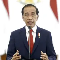 Presiden Indonesia Joko Widodo atau Jokowi menyampaikan pidato secara virtual di Sidang Majelis Umum PBB, Rabu (22/9/2021). Jokowi menyebut potensi kekerasan dan marjinalisasi perempuan di Afghanistan, kemerdekaan Palestina, dan krisis politik Myanmar harus jadi fokus bersama. (UN Web TV via AP)