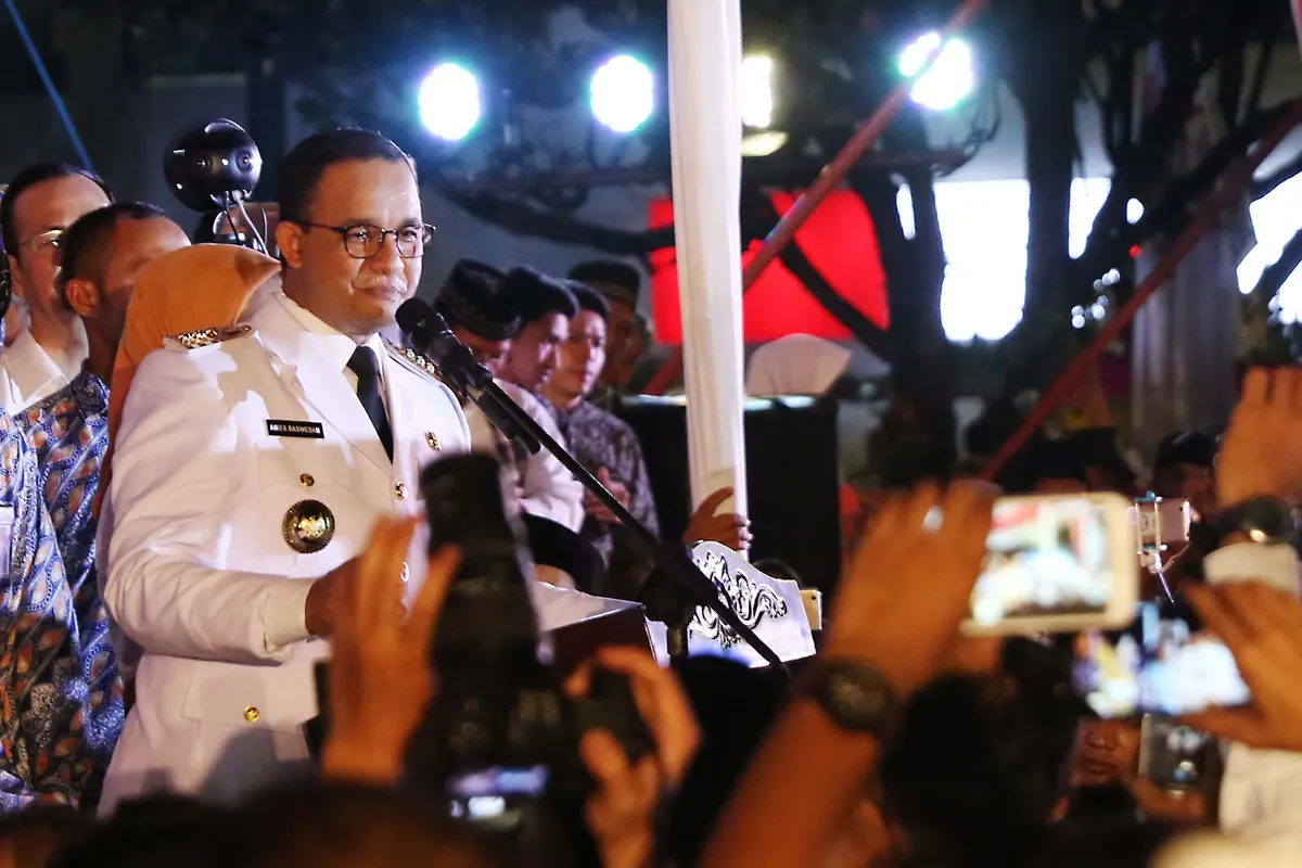 Usai Dilantik, Anies Baswedan Berikan Pidato Pertama di Depan Warga Jakarta