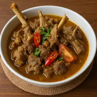Ilustrasi tengkleng kambing (generated by AI)