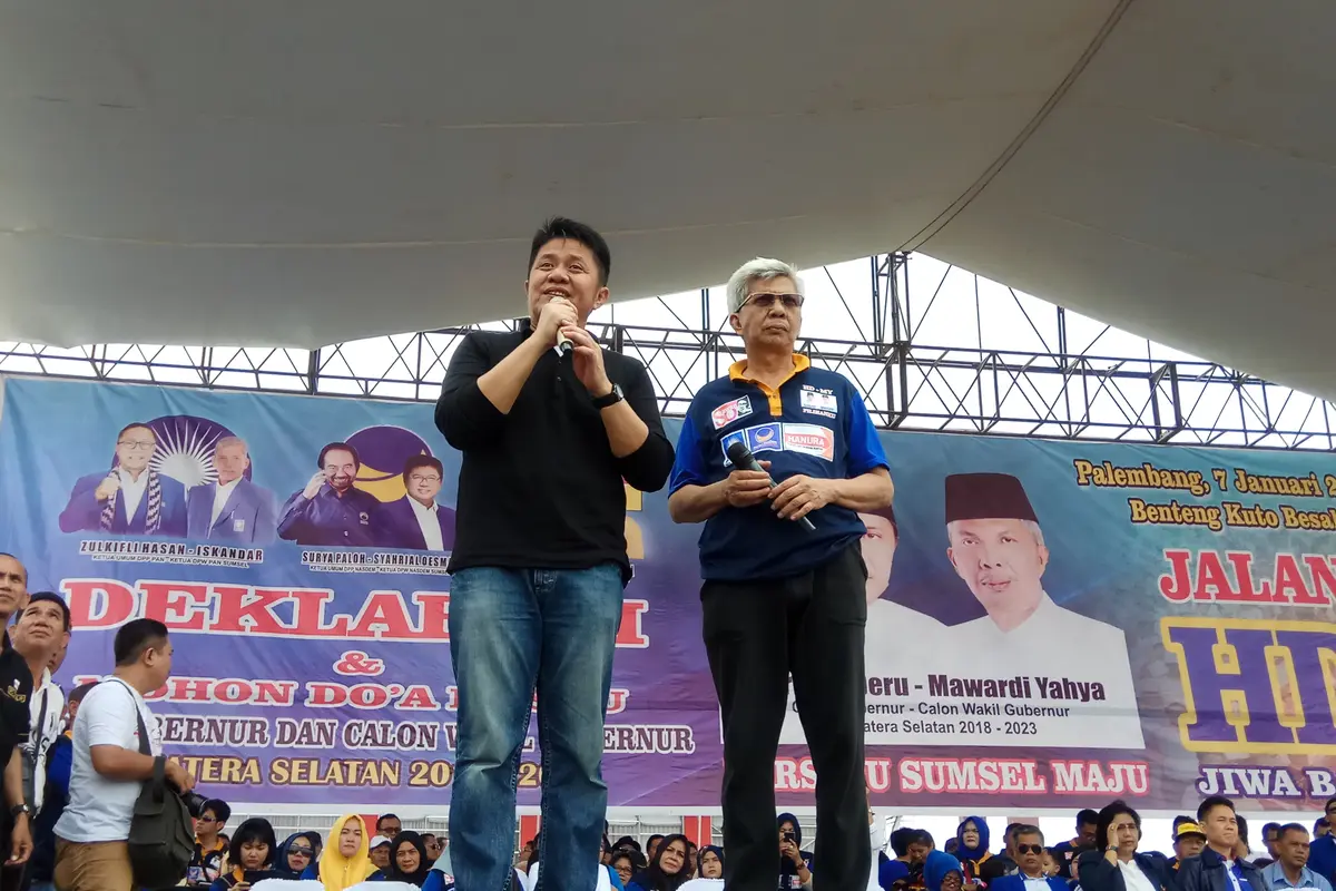 Herman Deru-Mawardi Yahya Diusung Tiga Partai di Pilkada Sumsel