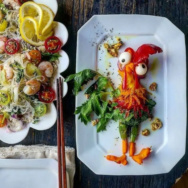 Food Plating Bertema Kartun Keren