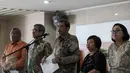 David Tobing, Agus Pambagyo, Agus Dwiyanto, Anis Hidayah, Zumrotin memberikan keterangan di Gedung Sekretariat Negara, Jakarta, Rabu (16/9). 72 orang lolos tahap II dan akan mengikuti seleksi tahap III pada 21 September 2015. (Liputan6.com/Faizal Fanani)