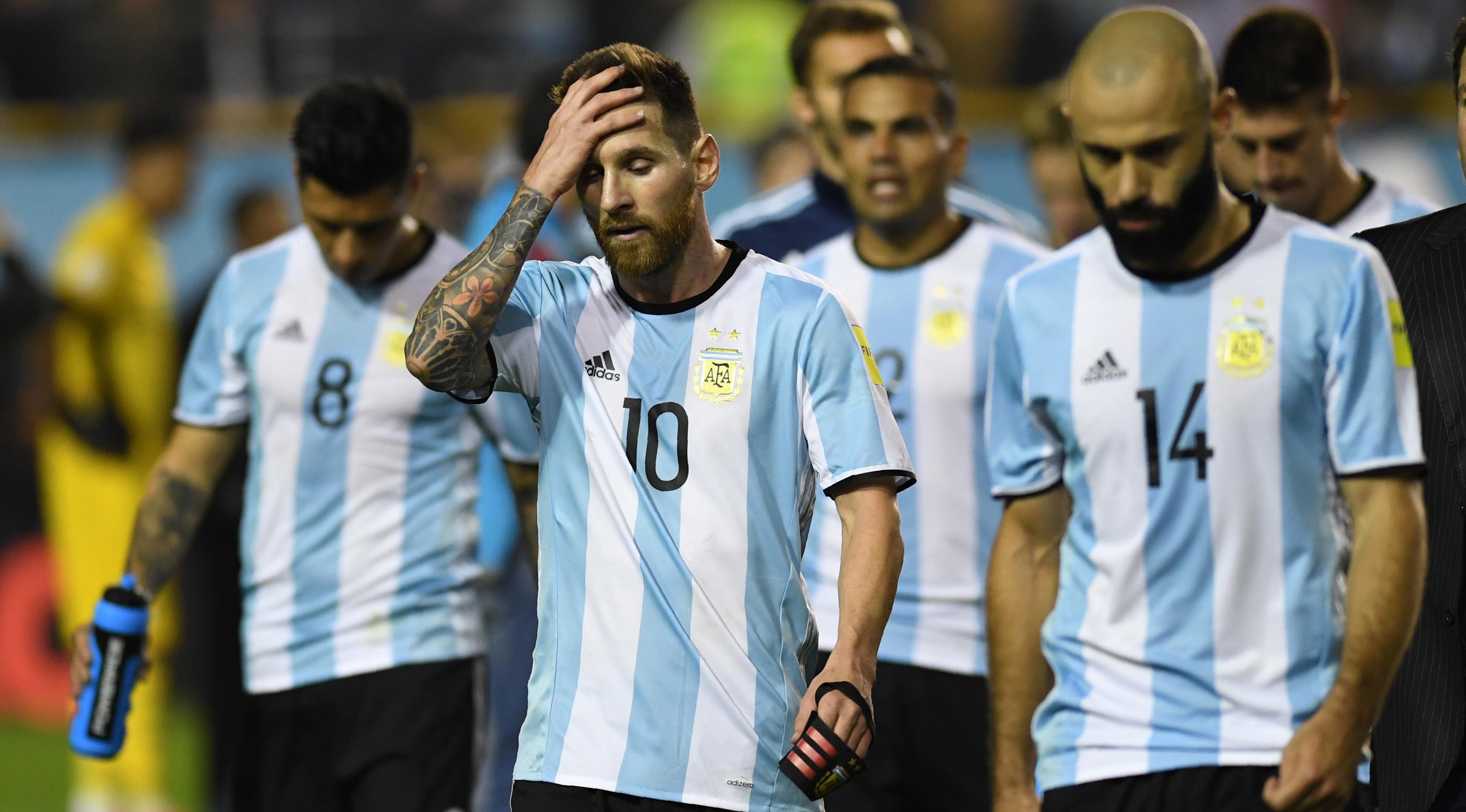 Ekspresi Kekecewaan Lionel Messi (AFP)