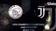 Berita video flashback highlights final Liga Champions 1996 di mana Juventus mengalahkan Ajax dengan drama adu penalti.