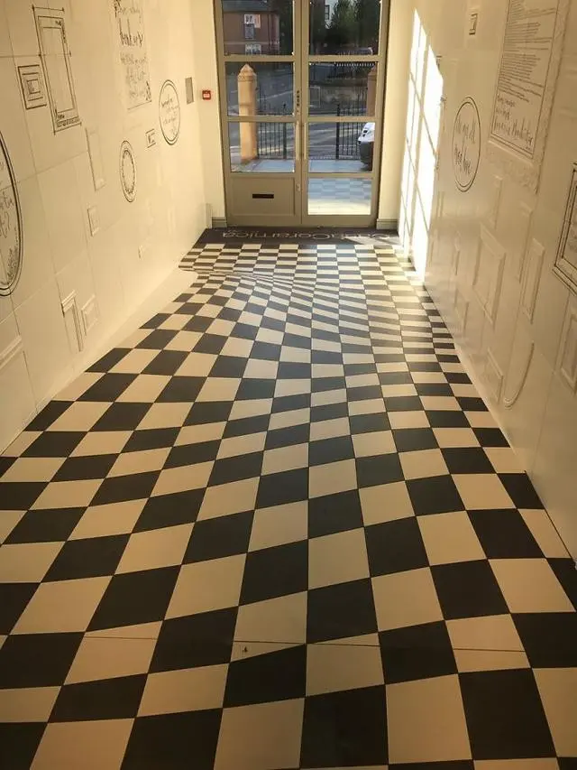 6 Ilusi Optik Bentuk Papan Catur Hitam Putih Ini Bikin Pusing