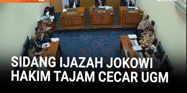 Sidang Sengketa Ijazah Jokowi, Hakim Cecar Pihak UGM: Ini Perintah Majelis..!