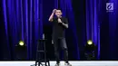 Boris Thompson Manullang atau Boris Bokir saat tampil dalam Jakarta Internasional Comedy Festival (JICOMFEST) 2019 di JIExpo, Jakarta, Sabtu (3/8/2019). JICOMFEST 2019 menampilkan komedian dengan berbagai kategori. (Dream.co.id/Deki Prayoga)