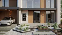 Desain Rumah Minimalis Modern dengan Smart Home Technology Terintegrasi. Foto: Gemini