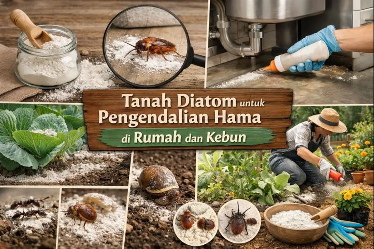 Tanah Diatom untuk Pengendalian Hama di Rumah dan Kebun
