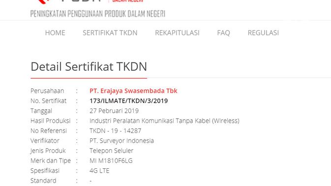 Redmi 7 mendapatkan sertifikat TKDN di Indonesia (Liputan6.com/ Agustin Setyo W)