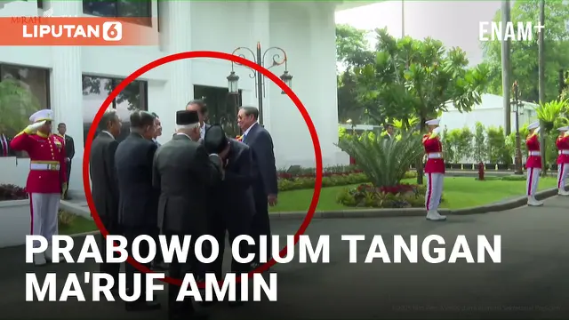 VIDEO: Momen Prabowo Cium Tangan Ma'ruf Amin saat Peluncuran Danantara