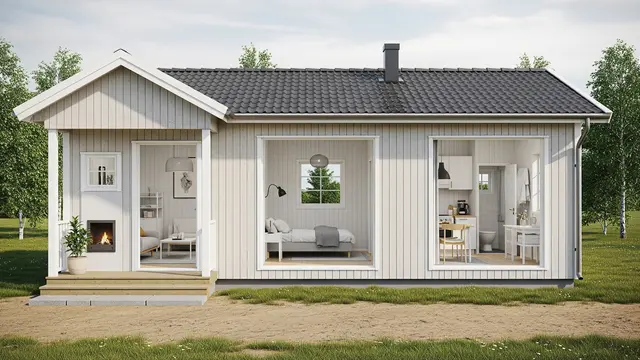 Model Rumah 3 Petak di Desa/Gemini AI