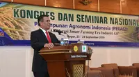 Dalam Kongres dan Seminar Nasional Perhimpunan Agronomi Indonesia (PERAGI), Menteri Pertanian, Andi Amran Sulaiman membeberkan sederet prestasi sektor pertanian dalam 5 tahun terakhir.