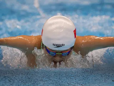 Daomin Liu berlaga di Medley Perorangan 200m Putri - SM6 Heat 1 pada Paralimpiade Tokyo 2020 di Tokyo Aquatics Center, Tokyo, Jepang, 26 Agustus 2021. Ada 4.403 atlet bertanding pada Paralimpiade Tokyo 2020 yang diklasifikasikan untuk keadilan. (AP Photo/Emilio Morenatti, File)