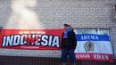 Harie Pandiono, Aremania yang datang ke Moscow, Rusia, untuk menyaksikan Piala Dunia 2018. (Bola.com/Okie Prabhowo)
