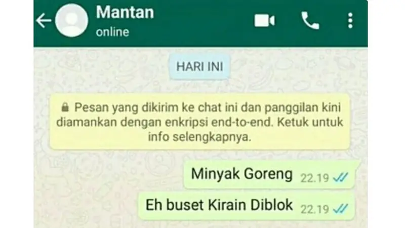 6 Chat Kocak ke Mantan Pacar Ini Bikin Geleng Kepala