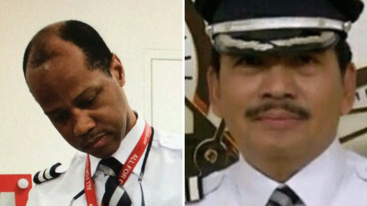 Kopilot Remi Emmanuel Plesel dan Pilot Iriyanto 
