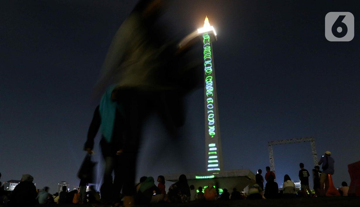 Atraksi video mapping ini tersedia mulai dari tanggal 24 hingga 31 Desember 2023. (Liputan6.com/Herman Zakharia)