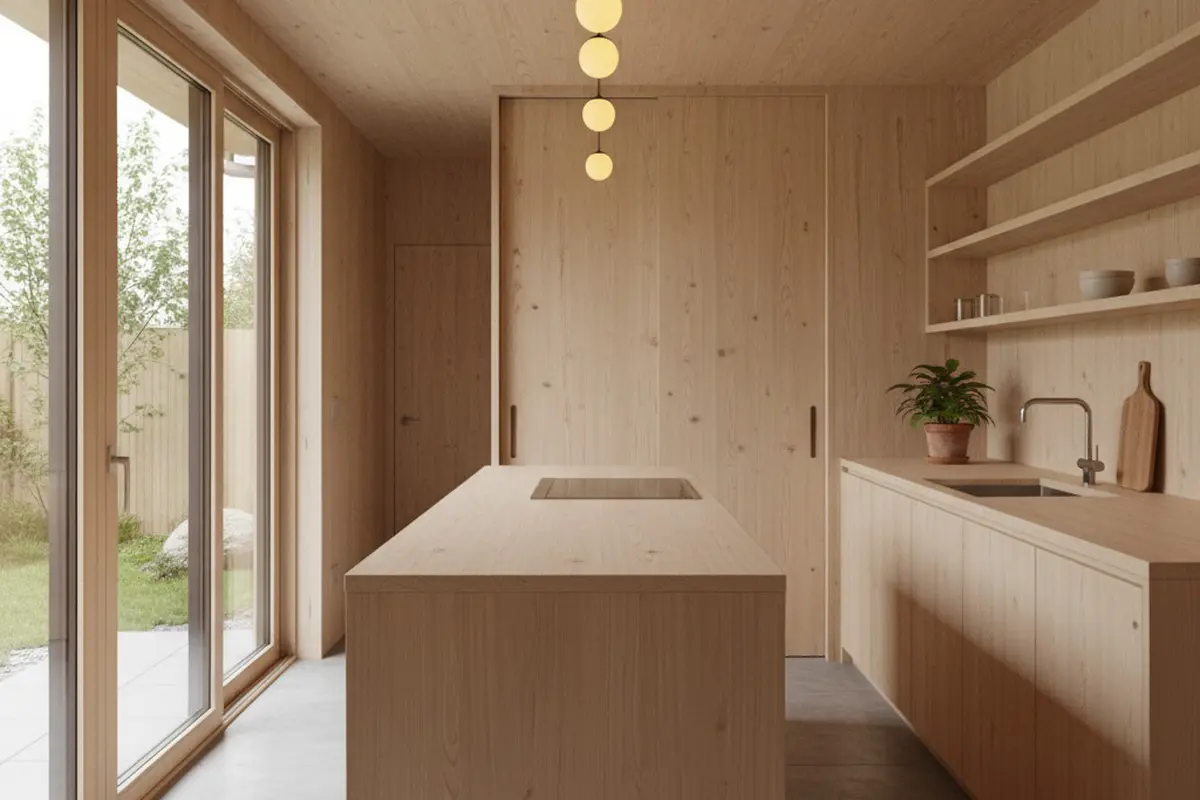 Model Dapur Kecil Terbuka Gaya Japandi