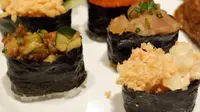 Qooqoo Sushi Roll & Salad Bar, Restoran All You Can Eat sushi asal Korea, telah membuka kembali cabangnya di Kota Bandung. (Dok. Instagram/@kulineran_koko)