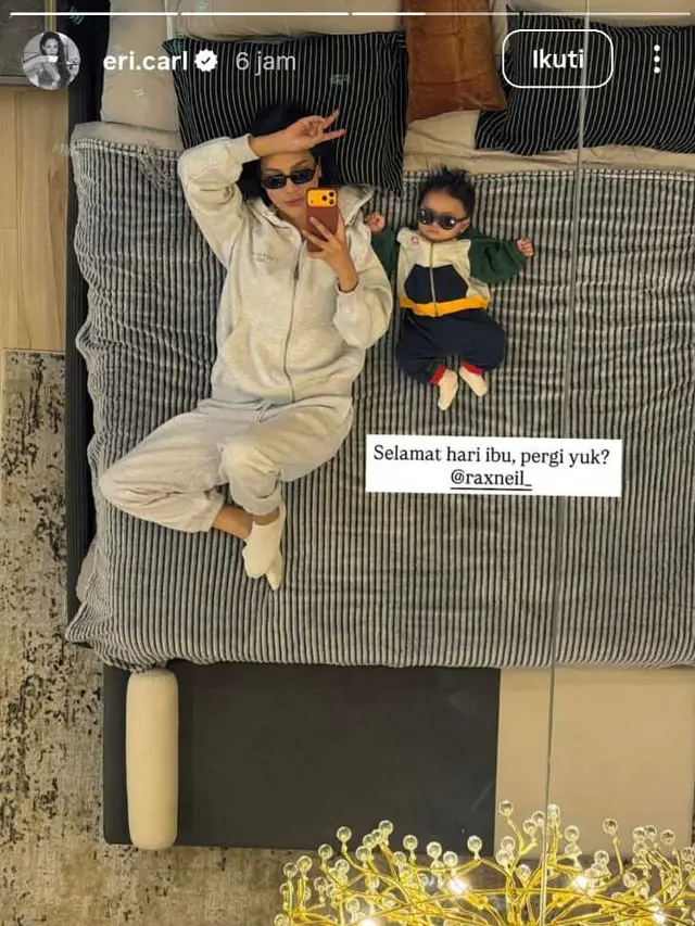 Erika Carlina Unggah Story Berdua dengan Sang Anak